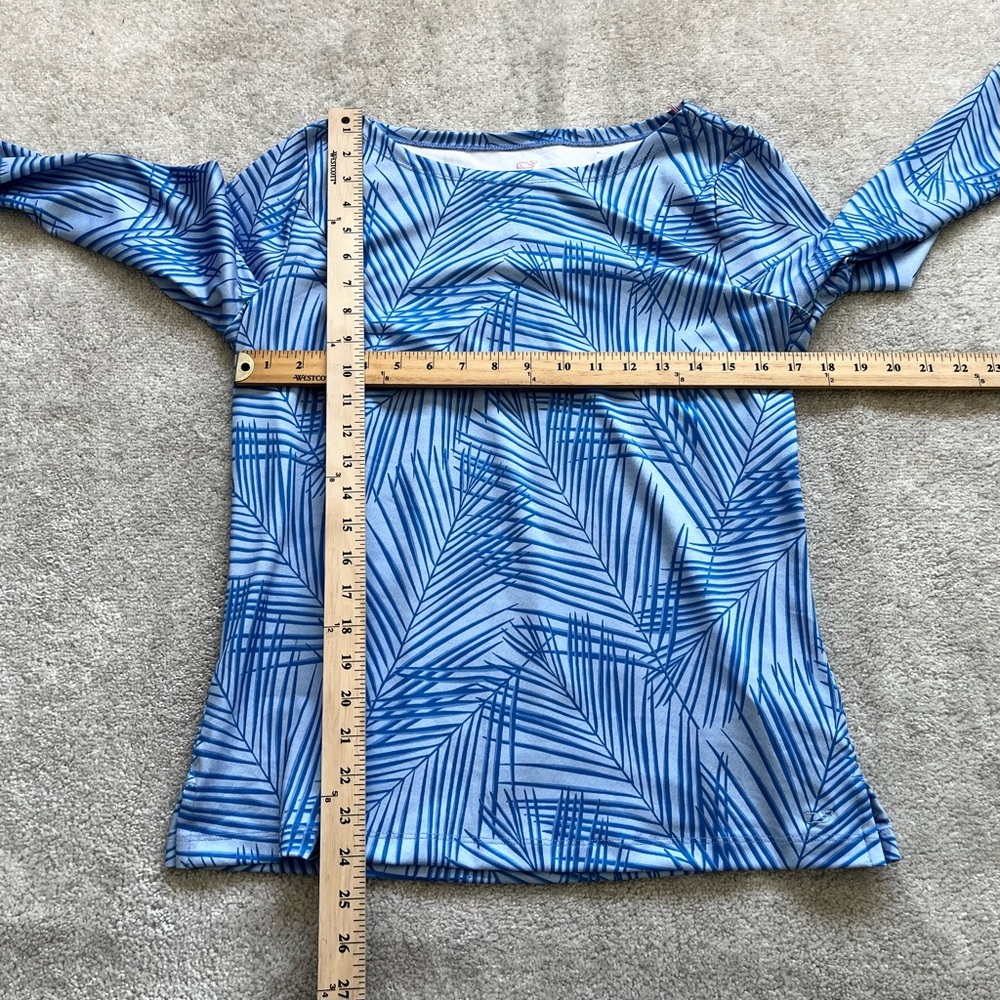 VINEYARD VINES NWT PRINTED SANKATY SIMPLE BOATNECK TOP SIZE MEDIUM VACATION - Picture 4 of 5